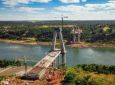 AEN - Obra da segunda ponte entre Brasil e Paraguai atinge 57% de execução