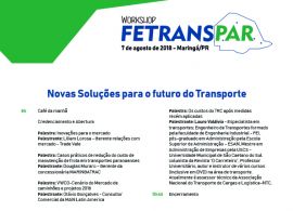 Novas Soluções para o futuro do Transporte serão discutidas em Maringá