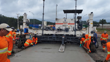 Come&ccedil;a a concretagem da obra de duplica&ccedil;&atilde;o da PRC-466 entre Pitanga e Turvo