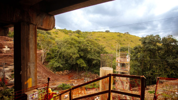 EPR Litoral Pioneiro trabalha na funda&ccedil;&atilde;o da nova ponte sobre o Rio Ub&aacute;, na BR-153
