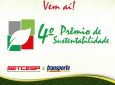 SETCESP - Inscrições abertas para 4º Prêmio de Sustentabilidade