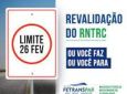 Revalidação do RNTRC termina no próximo dia 26/2
