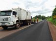 Rodovia entre Missal e São Miguel do Iguaçu recebe melhorias no pavimento