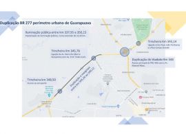 AEN - Duplicação da BR-277 em Guarapuava inclui viaduto e trincheiras