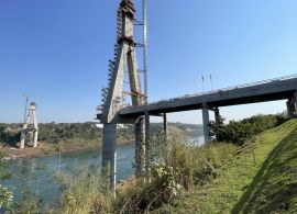 AEN - Obra da Ponte da Integração Brasil-Paraguai atinge 67% de execução em agosto