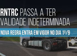 RNTRC passa a ter validade indeterminada