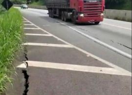 Nova fenda é identificada na BR-277 em Morretes