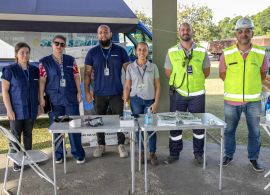 Portos do Paraná promove campanha Maio Amarelo no Pátio de Triagem