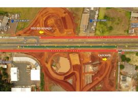 Perimetral Leste: marginais da BR-277 em Foz do Iguaçu serão bloqueadas para obra de viaduto