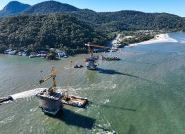 Ponte de Guaratuba chega a 60% de execução com avanço nas obras dos acessos