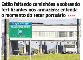 Estão faltando caminhões e sobrando fertilizantes nos armazéns