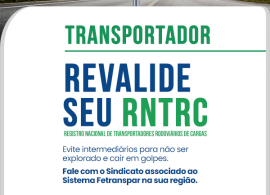 Prazo para revalidação do RNTRC encerra em 26 de fevereiro