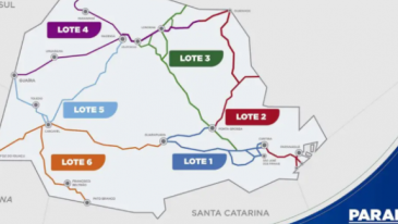 Lote 4: Leilão de 627 km de rodovias no Paraná