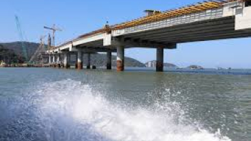 Obras da ponte de Guaratuba chegam a 75% de conclusão