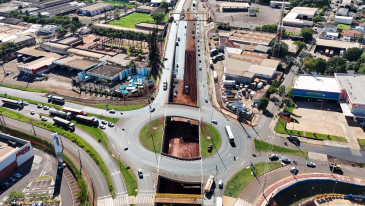 Obras do novo Trevo do Catua&iacute; em Maring&aacute; chegam a 85% de execu&ccedil;&atilde;o