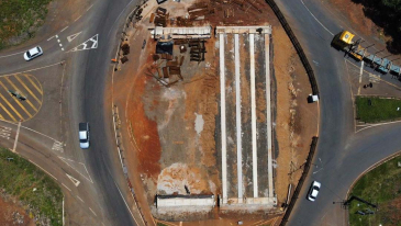 Duplica&ccedil;&atilde;o em concreto de rodovia entre Pitanga e Turvo chega a 11,84%