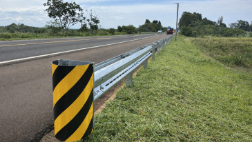 No Paran&aacute;, mais de 280 km de rodovias federais recebem refor&ccedil;o em sinaliza&ccedil;&atilde;o e seguran&ccedil;a vi&aacute;ria