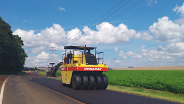 DER/PR recupera pavimento de rodovia entre Castro e Tibagi, nos Campos Gerais