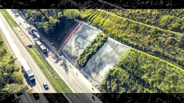 EPR Litoral Pioneiro conclui obras de conten&ccedil;&atilde;o e estabiliza&ccedil;&atilde;o de encostas na BR-277