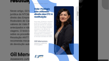 Vale-Ped&aacute;gio n&atilde;o utilizado: direito das ETC &agrave; restitui&ccedil;&atilde;o