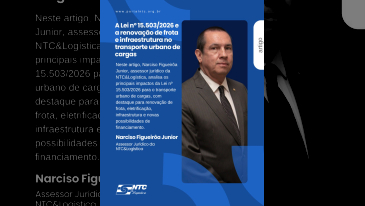 Artigo: A Lei n&ordm; 15.503/2026 e a renova&ccedil;&atilde;o de frota e infraestrutura no transporte urbano de cargas