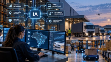 IA entra no radar de 84% dos operadores log&iacute;sticos at&eacute; 2028